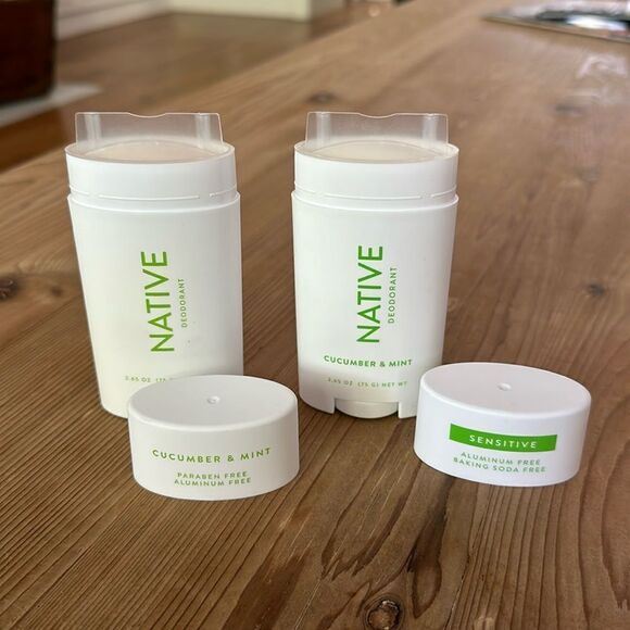 2 Native Deodorant’s Cucumber & Mint scent NEW never used 2.65 OZ x 2 - Picture 2 of 3